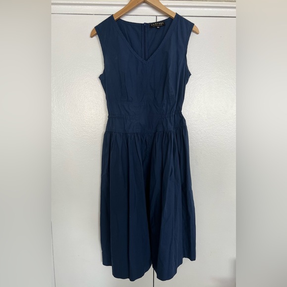 Comrags Cotton Blue Dress - Picture 1 of 9